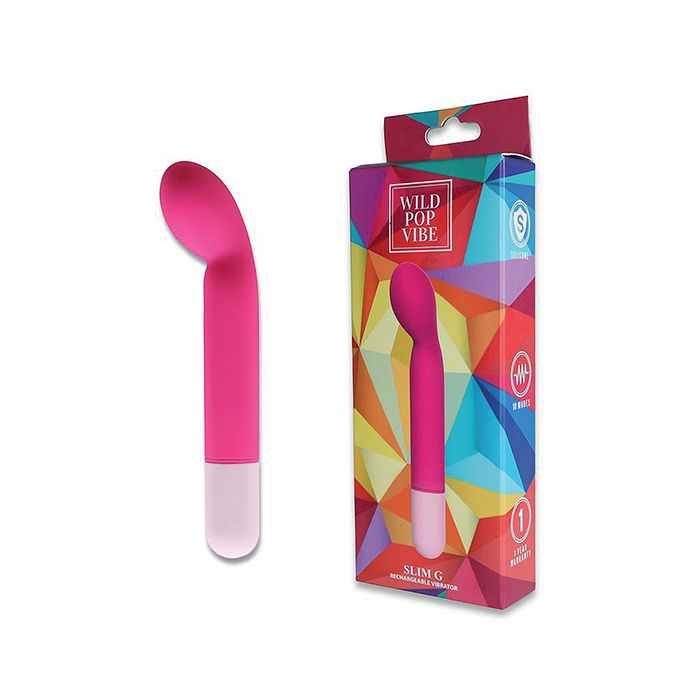 Wild Pop Vibe Slim G Vibrator - Pink