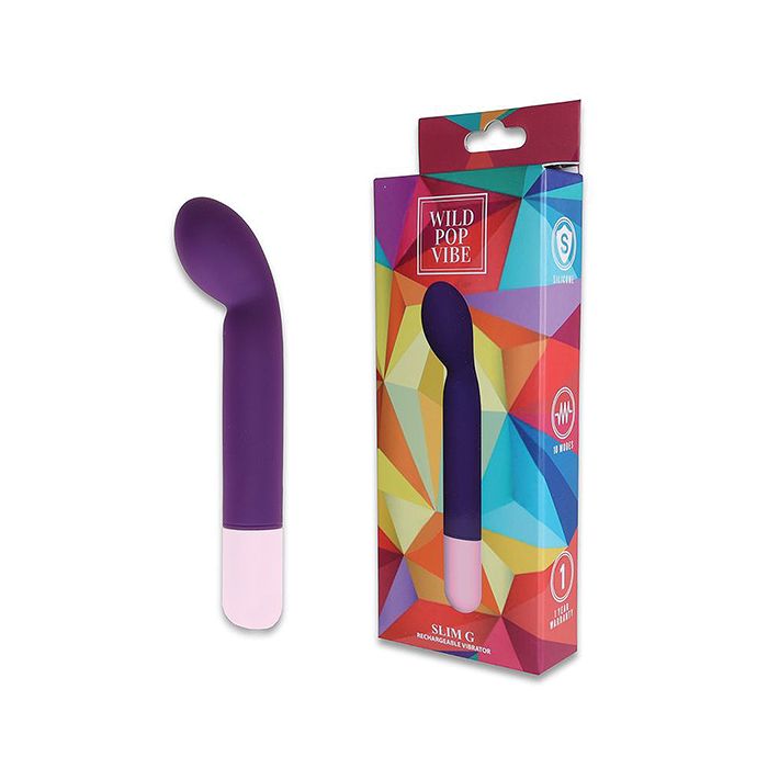 Wild Pop Vibe Slim G Vibrator - Purple