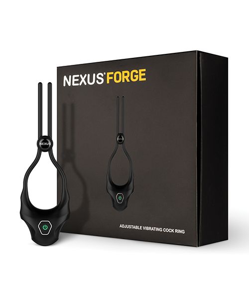 Nexus Forge Single Lasso Vibrating Cock Ring - Black Shipmysextoys