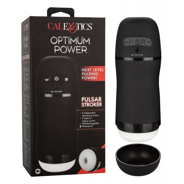 Optimum Power Pulsar Stroker - Black Shipmysextoys