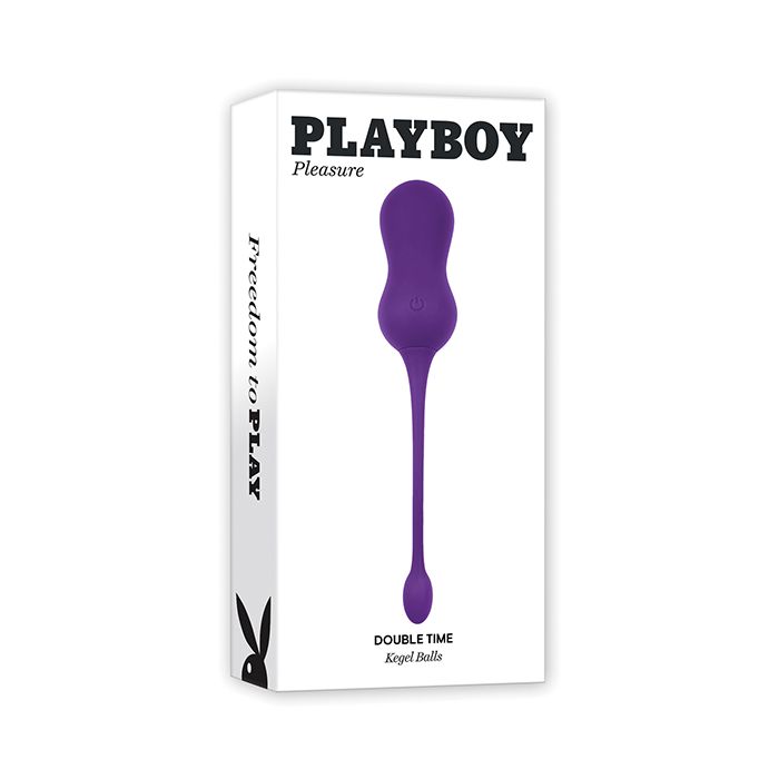 Playboy Pleasure Double Time Kegel Balls - Acai Shipmysextoys