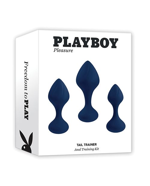 Playboy Pleasure Tail Trainer Anal Training Kit - Navy Shipmysextoys
