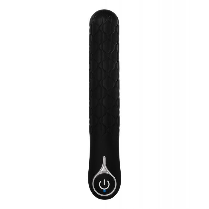 Quilted Love Rechargeable Vibrator - Black Shipmysextoys