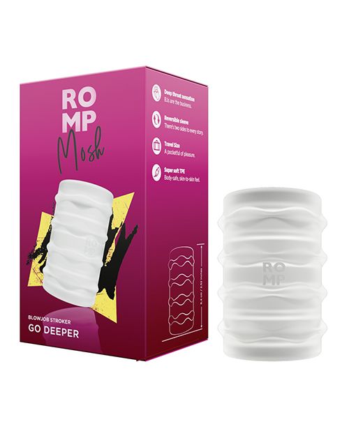 ROMP Mosh BJ Stroker - Clear Shipmysextoys