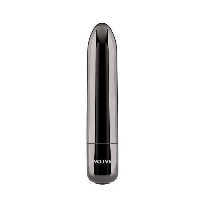 Real Simple Rechargeable Bullet - Black Chrome Shipmysextoys