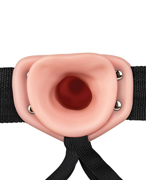 RealRock 8" Vibrating Hollow Strap On Shipmysextoys