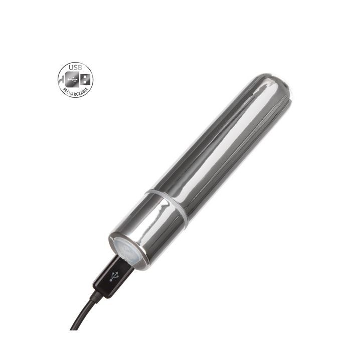 Rechargeable Bullet - Silver Shipmysextoys