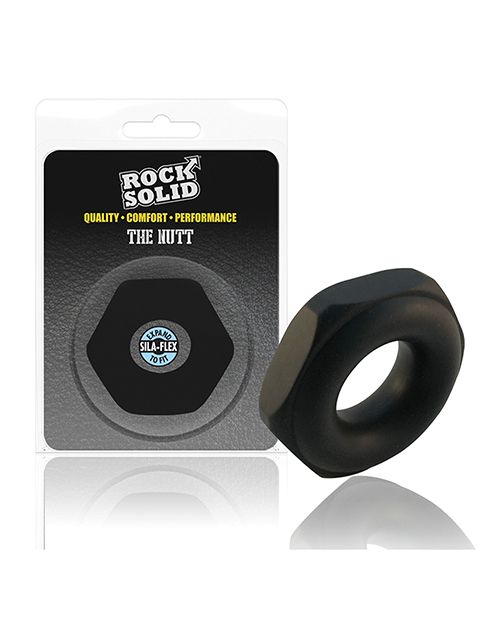Rock Solid The Nutt Ring - Black Shipmysextoys