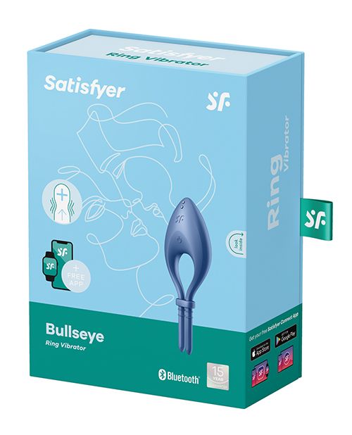 Satisfyer Bullseye Ring Vibrator - Blue Shipmysextoys