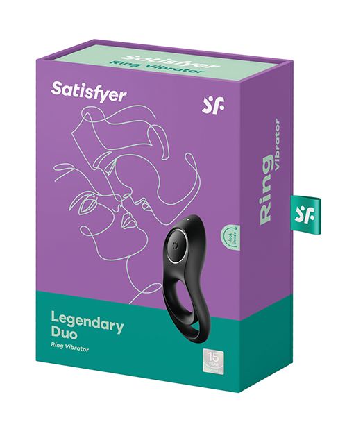 Satisfyer Legendary Duo Ring Vibrator - Black Shipmysextoys