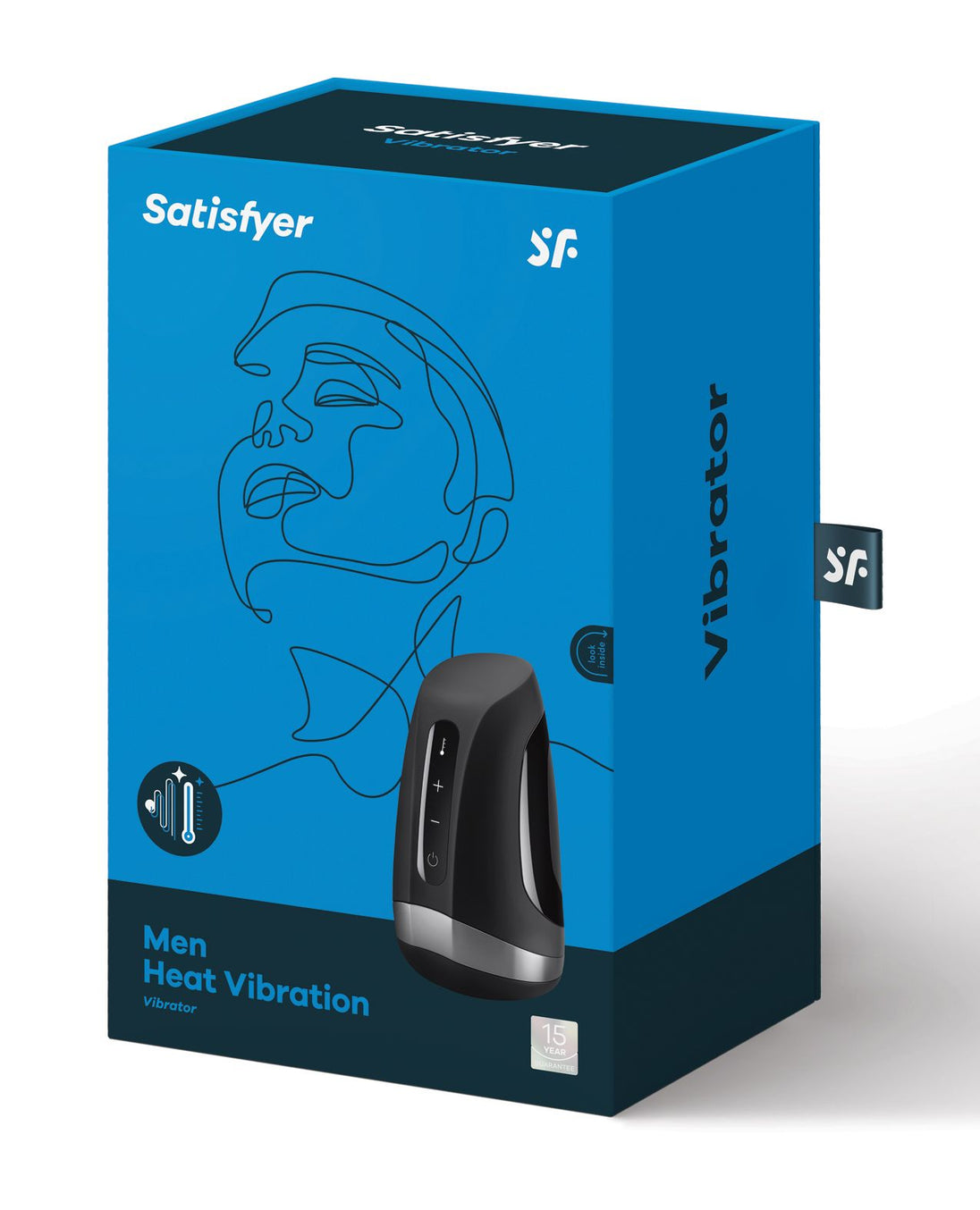 Satisfyer Men Heat Vibration - Black Shipmysextoys