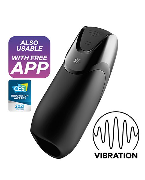 Satisfyer Men Vibration Plus - Black Shipmysextoys