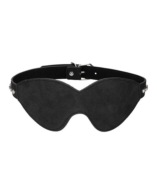 Shots Ouch Diamond Studded Eye Mask - Black Shipmysextoys