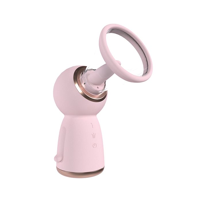 Shots Pumped Exquisite Rechargeable Vulva & Breast Pump - Pink