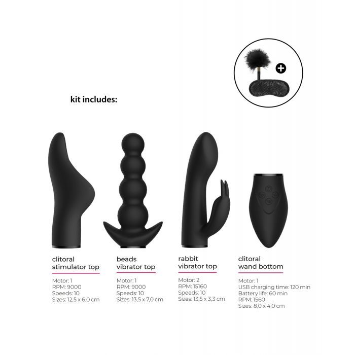 Shots Switch Pleasure Kit #6 - Black Shipmysextoys