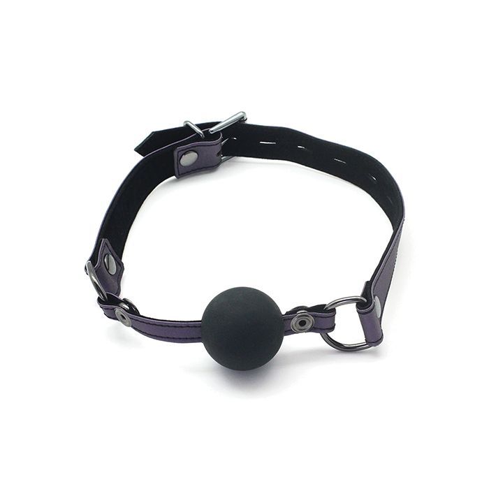 Spartacus Galaxy Legend Silicone Ball Gag - Purple Shipmysextoys