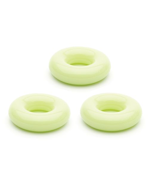 Sport Fucker Chubby Cockring Pack of 3 - Glow Shipmysextoys