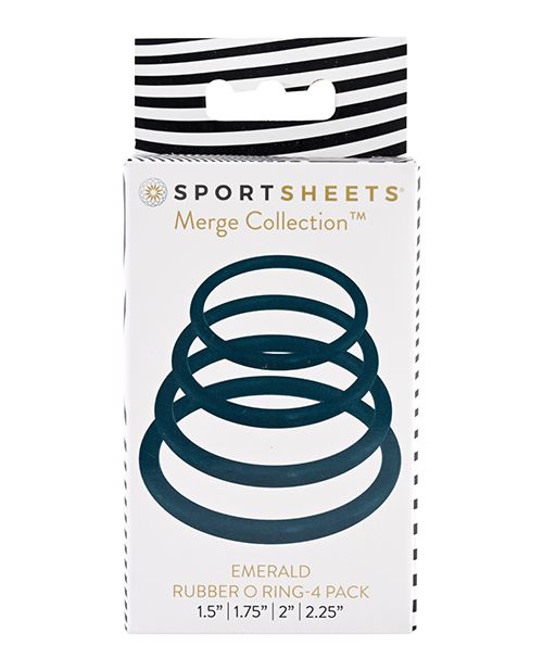 Sportsheets O Ring 4 Pack - Emerald Shipmysextoys