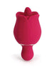 Sylvia Tongue Licking Rose Vibrator - Red Shipmysextoys