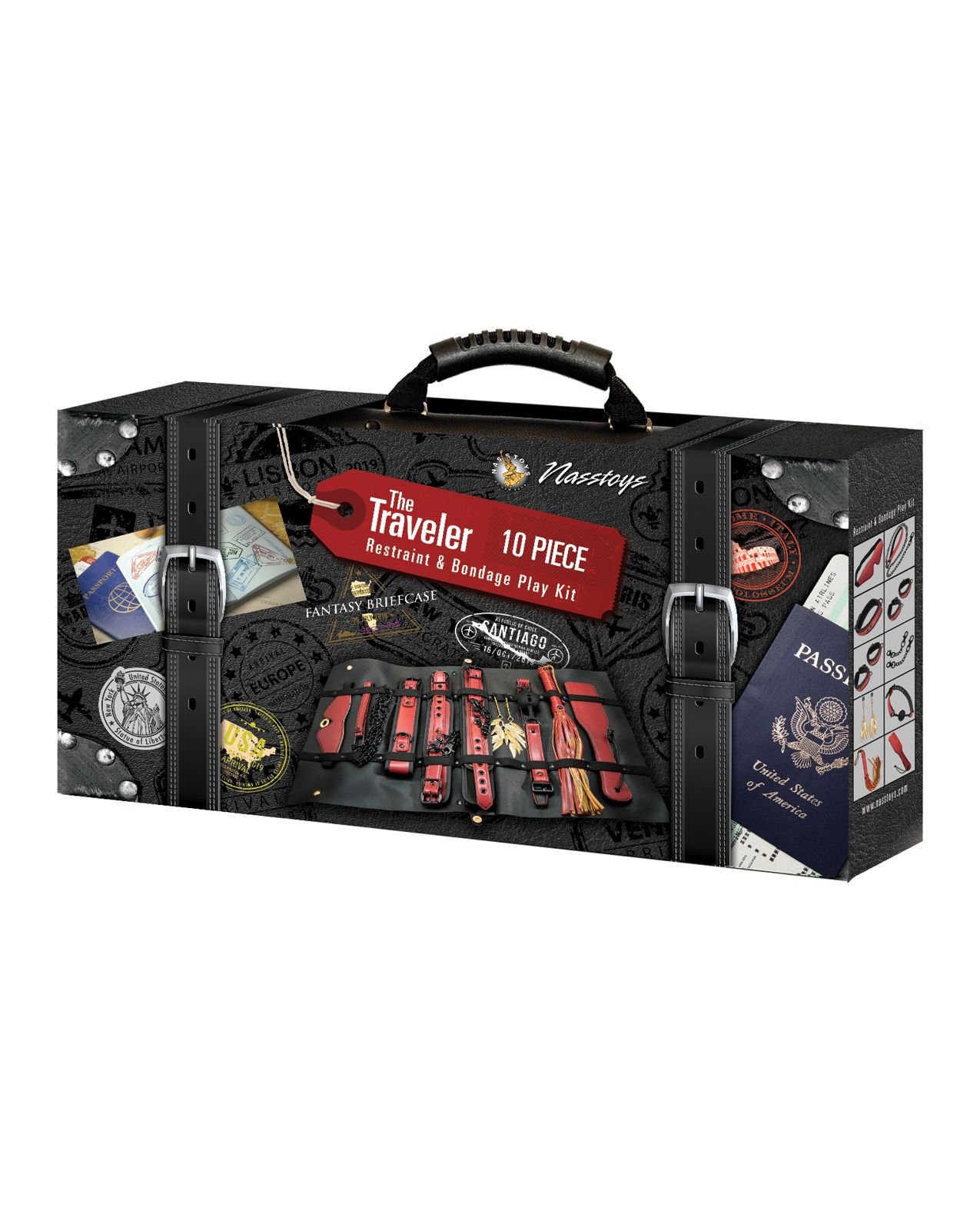 The Ultimate Fantasy Travel Briefcase Restraint & Bondage Play Kit Shipmysextoys