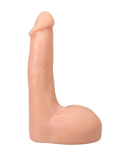 Realistic silicone finger on a white background Side View 