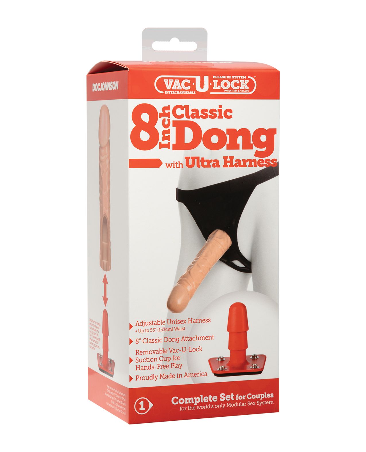 Ultra Harness 2 with 8" Dong Shipmysextoys