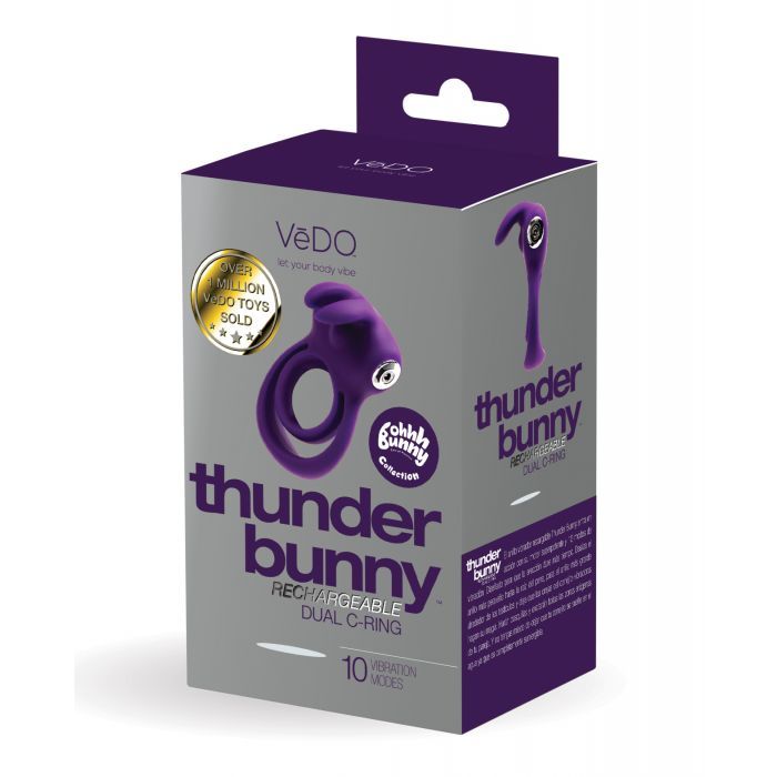 VeDO Thunder Bunny Rechargeable Dual Ring Shipmysextoys