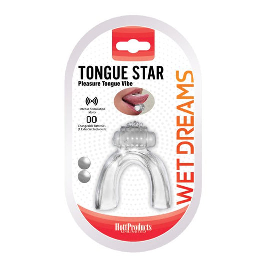 Wet Dreams Tongue Star Vibe - Clear