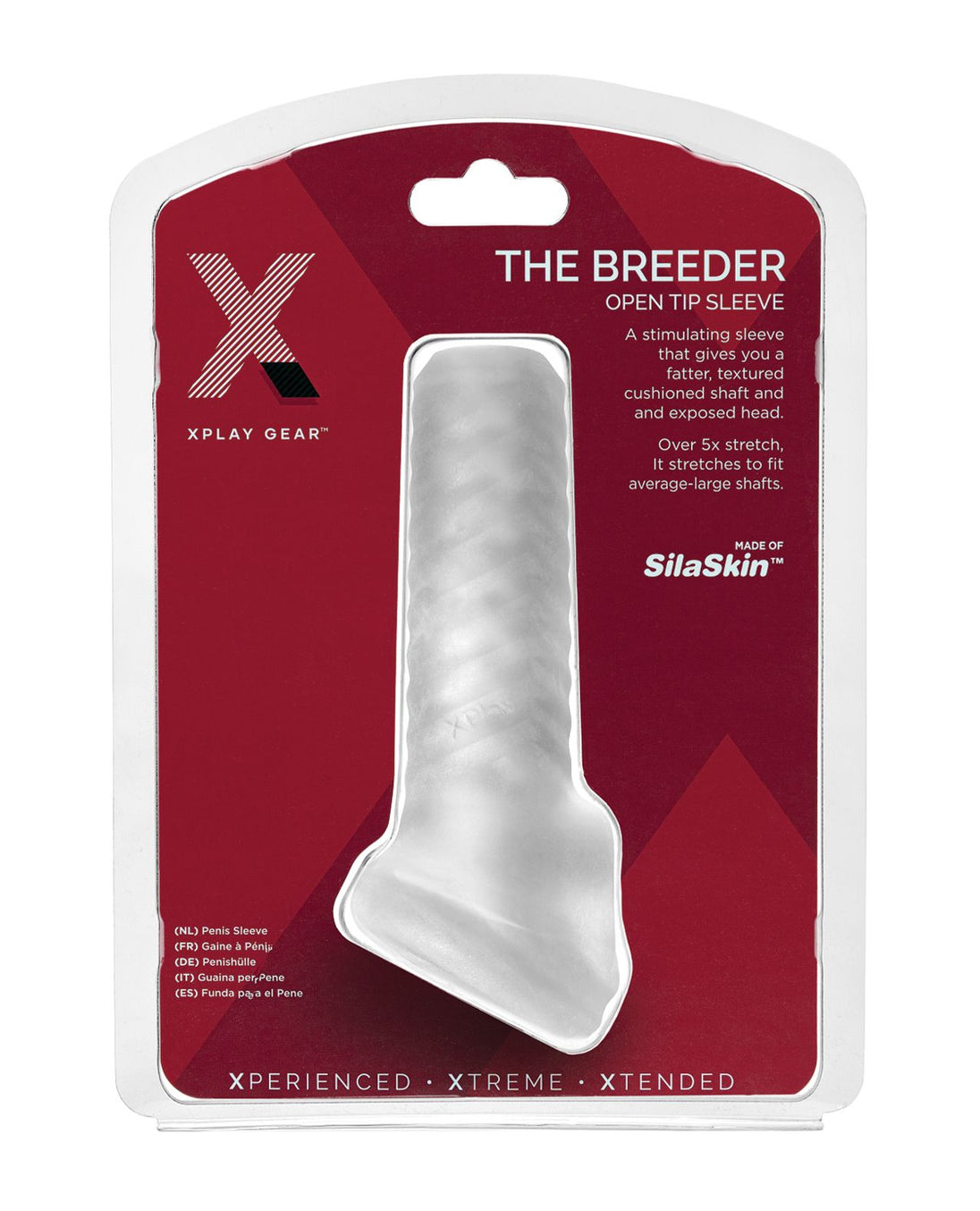 Xplay Gear Breeder Sleeve - White Shipmysextoys