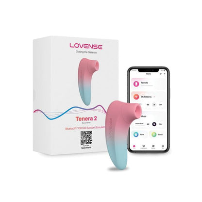 Lovense Tenera 2 Bluetooth Clitoral Suction Stimulator – Pink/Blue